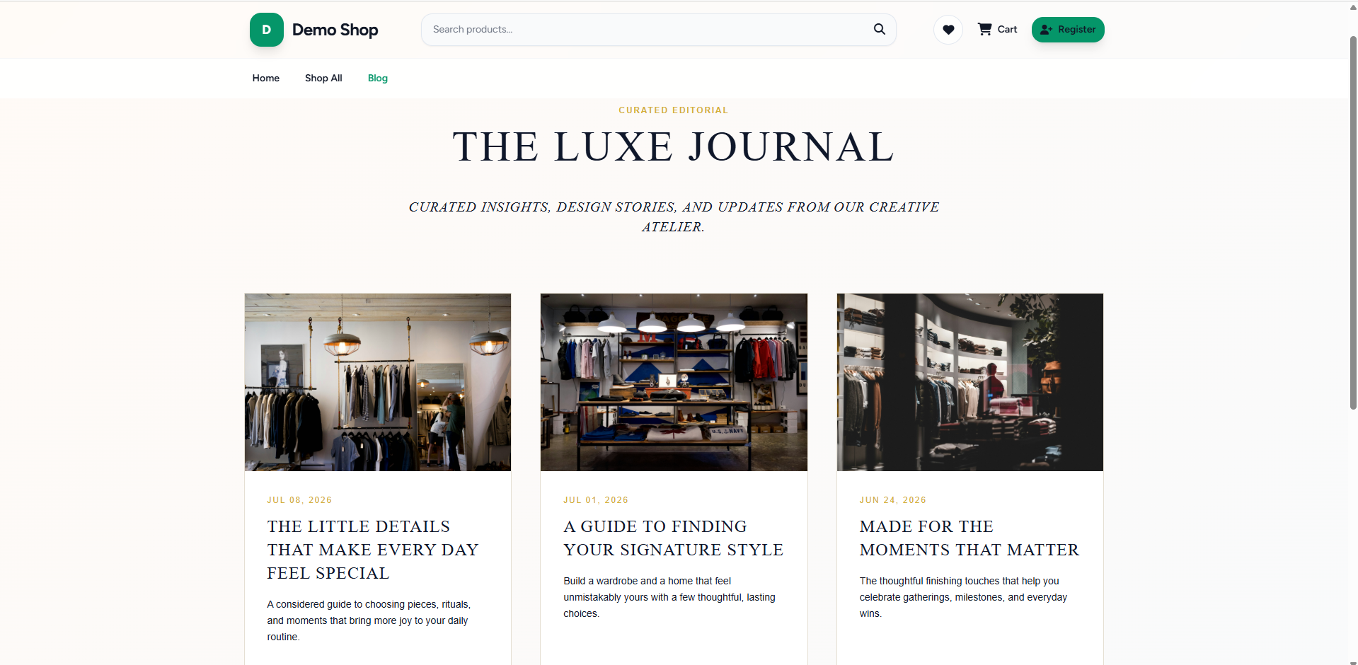 Luxe Noir Preview